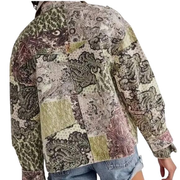 Free People Nadia Moto Jacket Multi Colored, Size XS, New without Tag MSRP $228 - Picture 3 of 4